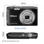 NIKON Coolpix A100 crni digitalni fotoaparat - slika 3