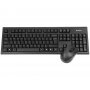 A4 TECH 7100N V-Track Wireless USB US tastatura + Wireless crni miš - slika 1