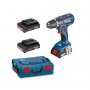 BOSCH plavi alat BOSCH Aku bušilica-odvrtač GSR 14,4-2-LI Plus Professional sa 3 baterije 2Ah u L-BOXX - slika 1