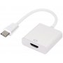 E-GREEN Adapter USB 3.1 tip C (M) - HDMI (F) beli - slika 1