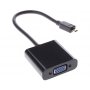 E-GREEN Adapter - konvertor Micro HDMI (M) - VGA (F) crni - slika 1