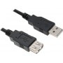 FAST ASIA Kabl USB A - USB A M/F produžni 5m crni - slika 2