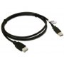 FAST ASIA Kabl USB A - USB A M/F produžni 5m crni - slika 1