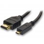 FAST ASIA Kabl HDMI (M) - HDMI Micro (M) 1.5m feritno jezgro crni - slika 1