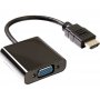 E-GREEN Adapter HDMI (M) - VGA D-sub (F) crni - slika 1