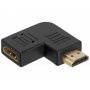 E-GREEN Adapter HDMI (M) - HDMI (F) crni - slika 1