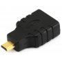 E-GREEN Adapter Micro HDMI (M) - HDMI (F) crni - slika 1