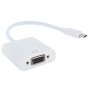 E-GREEN Adapter USB 3.1 tip C (M) - VGA (F) beli - slika 1