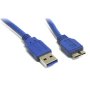 E-GREEN Kabl USB 3.0 tip A - Micro-B M/M 1.5m Plavi - slika 1
