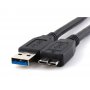 E-GREEN Kabl USB 3.0 tip A - Micro-B M/M 2m crni - slika 1