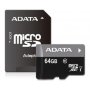 ADATA UHS-I MicroSDXC 64GB class 10 + adapter AUSDX64GUICL10-RA1 - slika 1