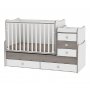 LORELLI BERTONI Drveni Krevetac Maxi Plus White/Coffee - slika 1