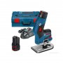 BOSCH plavi alat GKF 12V-8, Akumulatorska glodalica SET - slika 1