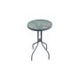 Green Bay ANDORA Bastenski sto metalni okrugli 60cm crni - slika 1