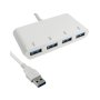 E-GREEN USB 3.0 HUB 4port beli - slika 1