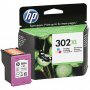 HP 302XL High Yield Tri-color Original Ink Cartridge F6U67AE - slika 1