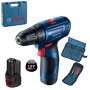 BOSCH plavi alat GSR 120 LI 2x2AH + SET 1/23 - slika 1