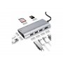 FAST ASIA Adapter-konvertor TIP C na 3xUSB3.0+HDMI 4K+2xSD/MICRO+RJ45+TIP C - slika 1