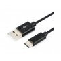E-GREEN Kabl USB 2.0 A - USB tip C 3.1 MM 1M crni - slika 1