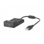 MANHATTAN Adapter USB to HDMI, USB A-muški/HDMI-ženski, crni,151061 - slika 1