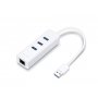 TP LINK USB Adapter UE330 to Gigabit Ethernet Network, 1x LAN, 3x USB 3.0 Hub - slika 1