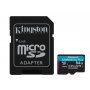 KINGSTON MicroSDXC 64GB Class 10 U3, 170MB/s-70MB/s, SDCG3/64GB + adapter - slika 1