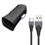 Energizer UL CAR CHARGER QC3 18W +Type C Cable BLACK - slika 1
