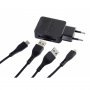 Energizer WALL CHARGER LW 2.4A 2USB EU+USB-C2.0+MCable Bk - slika 2