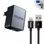 Energizer WALL CHARGER  3.4A 2USB EU  +MicroUSB Cable Black - slika 1