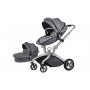 HOT MOM KOLICA DARK GREY 2U1 (sportsko sediste+korpa) - slika 1