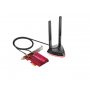 TP LINK AX3000 Wi-Fi 6 Bluetooth 5.0 PCIexpresa adapter2402Mbps/574Mbps 2 antene high gain - slika 1