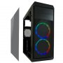 LC POWER 999B-ON Midi Tower kuciste, ATX/mATX/mITX, Gaming RGB, 2xRGB vent, prostor za optiku - slika 2