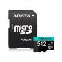 ADATA UHS-I U3 MicroSDXC 512GB V30S class 10 + adapter AUSDX512GUI3V30SA2-RA1 - slika 1