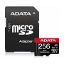 ADATA UHS-I U3 MicroSDXC 256GB V30S class 10 + adapter AUSDX256GUI3V30SHA2-RA1 - slika 1