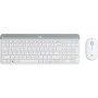 LOGITECH MK470 Wireless Desktop US bela tastatura + miš - slika 1