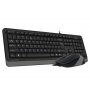 A4 TECH F1010 USB US siva tastatura + USB sivi - slika 1
