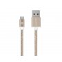 PROMATE U2M micro USB kabl 1.2m zlatni - slika 1