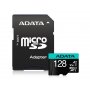 ADATA UHS-I U3 MicroSDHC 128GB V30S class 10 + adapter AUSDX128GUI3V30SA2-RA1 - slika 1
