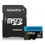 ADATA UHS-I MicroSDXC 128GB class 10 + adapter AUSDX128GUICL10A1-RA1 - slika 1