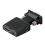 FAST ASIA Adapter-konvertor VGA (M) - HDMI (Ž) plug in - slika 1