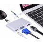 FAST ASIA Adapter-konvertor USB 3.1 TIP C na HDMI VGA AUDIO 3.5mm 3.1 TIP C USB 3.0 - slika 1