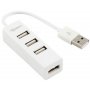 E-GREEN USB 2.0 HUB 4port beli - slika 1