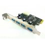 MAIWO PCI-Express kontroler 4-port USB 3.0 - slika 1