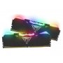 PATRIOT 16GB DDR4 (2x8GB), 3600MHZ, Viper RGB BLACK heatshield, PVR416G360C8K - slika 1