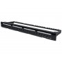 INTELLINET Patch Panel 19'' blank 24-Port 1U with cable managment crni - slika 1