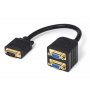 FAST ASIA Adapter VGA - VGA M/2F (spliter) crni - slika 1
