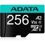 A DATA UHS-I U3 MicroSDXC 256GB V30S A2 + adapter AUSDX256GUI3V30SA2-RA1 - slika 1