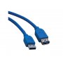 FAST ASIA Kabl USB 3.0 - USB 3.0 nastavak M/F 1.8 plavi - slika 1