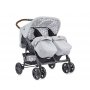 LORELLI BERTONI KOLICA TWIN GREY&BLACK CROSS (2020) + TORBA - slika 1