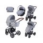 LORELLI BERTONI KOLICA RIMINI SET GREY&BLACK DOTS - slika 1